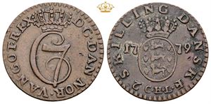 2 skilling 1779 - samtidig forfalskning