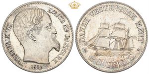 20 Cents 1859 - Pragteksemplar