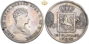 1/2 speciedaler 1827