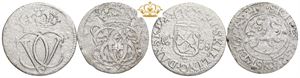 2 skilling 1688, 1695. (2)