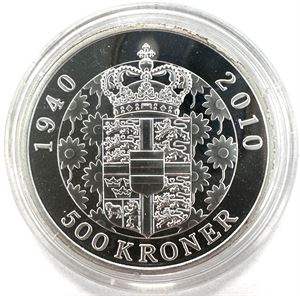 500 kroner 2010, Margrethe II's 70 års fødselsdag.