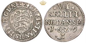 6 skilling 1629