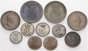 Samling, mange forskellige. (11)