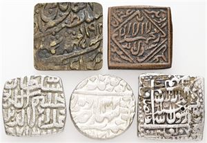 Tanka, 15th century Juanpur Empire, as well as 4 others. (5)