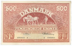 500 kroner 1951 d, nr. 1992821