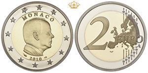 2 Euro 2010, Proof in original capsule and box of issue, with certificate