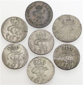 Mecklenburg-Schwerin, 7 pcs., all different. (7)