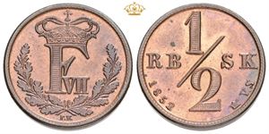 1/2 rigsbankskilling 1852
