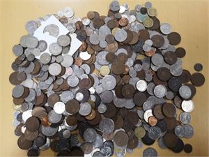 Årgangsmønter, få Ag, ca. 2.800 g.