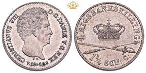 4 rigsbankskilling 1842 VS, medaljeprægskarakter
