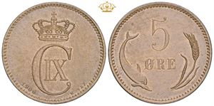 5 øre 1906 - smukt eksemplar