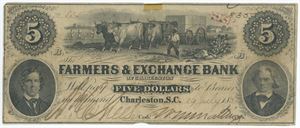 5 Dollars, July 15th, 1854, no. 835