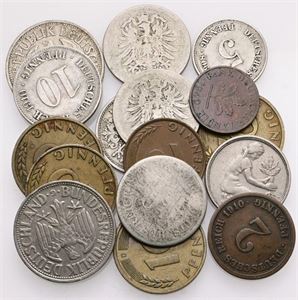 Collection, 19th-20th century, incl. 10 Pfennig 1910 E
