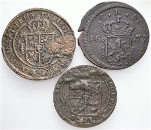 Öre 16xx, 1645, 1677. (3)