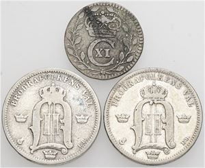 1 öre 1685; 50 öre 1883, 1898. (3)