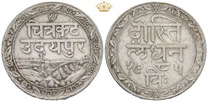 Mewar, 1 Rupee 1985 (1928)