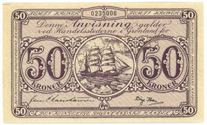 50 kroner u. år (1953) - SPECIMEN