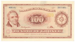 100 kroner 1961 A0, nr. 2071901