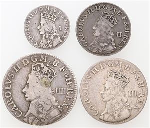 Penny, Twopence, Threepence, Fourpence ND. (4)