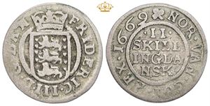2 skilling 1669