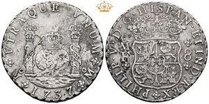 8 Reales 1737 Mo MF - probably from a shipwreck