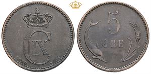 5 øre 1890