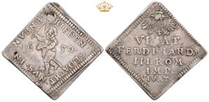 Silver off metal strike Steckenreiterklippe Ducat 1650