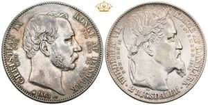 2 rigsdaler 1863 - Tronskiftespecie