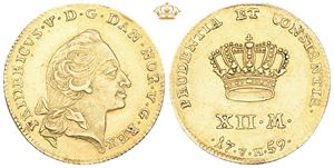 Kurantdukat / 12 mark 1759.