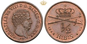 1/2 rigsbankskilling 1842