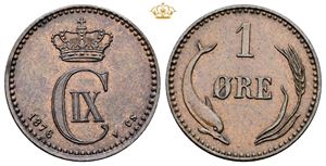 1 øre 1876 - medaljeprægskarakter
