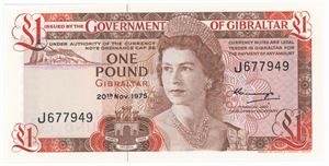 1 Pound 1975, no. J677949