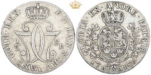 1/2 speciedaler 1776