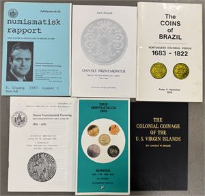 Numismatisk litteratur om prøvemønter, DVI, Sieg katalog etc. (6)