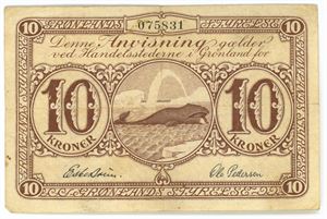 10 kroner u. år (1945)