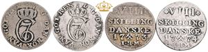 8 skilling 1773, 1774. (2)