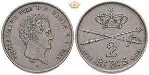2 rigsbankskilling 1842