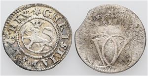 2 skilling 1676, 1688. (2)