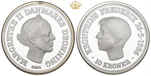 10 kroner 1986, Kronprins Frederiks 18 års fødselsdag