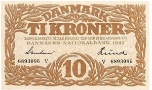 10 kroner 1943 V