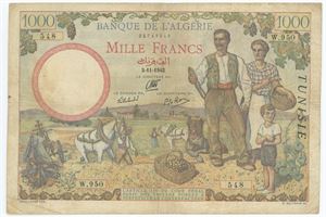 1000 Francs 1942