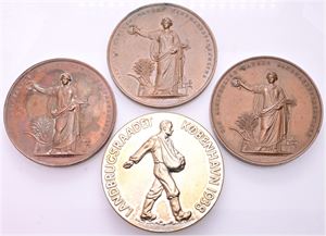 Landbrugsmedaljer. (4)