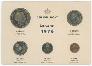 Den Kgl. Mønt, møntsæt 1976
