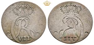 2 skilling, fejlmønt, 'brockage error'