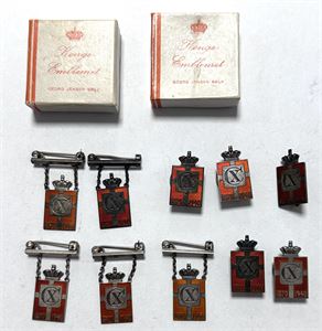 Kongemærker, tre forskellige. (10)