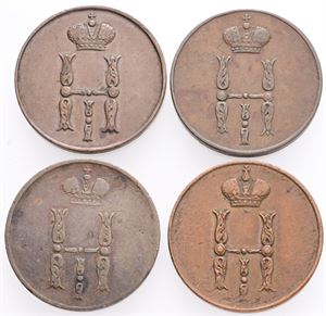 Kopeck 1850, 1851, 1852, 1853. (4)