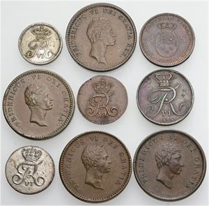 Samling, forskellige. (9)