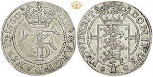 4 mark / krone 1660, "Mysteriekrone"