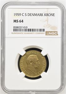1 krone 1959 - NGC MS 64