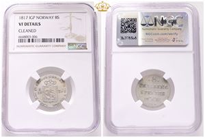 8 skilling 1817 - NGC VF details, cleaned